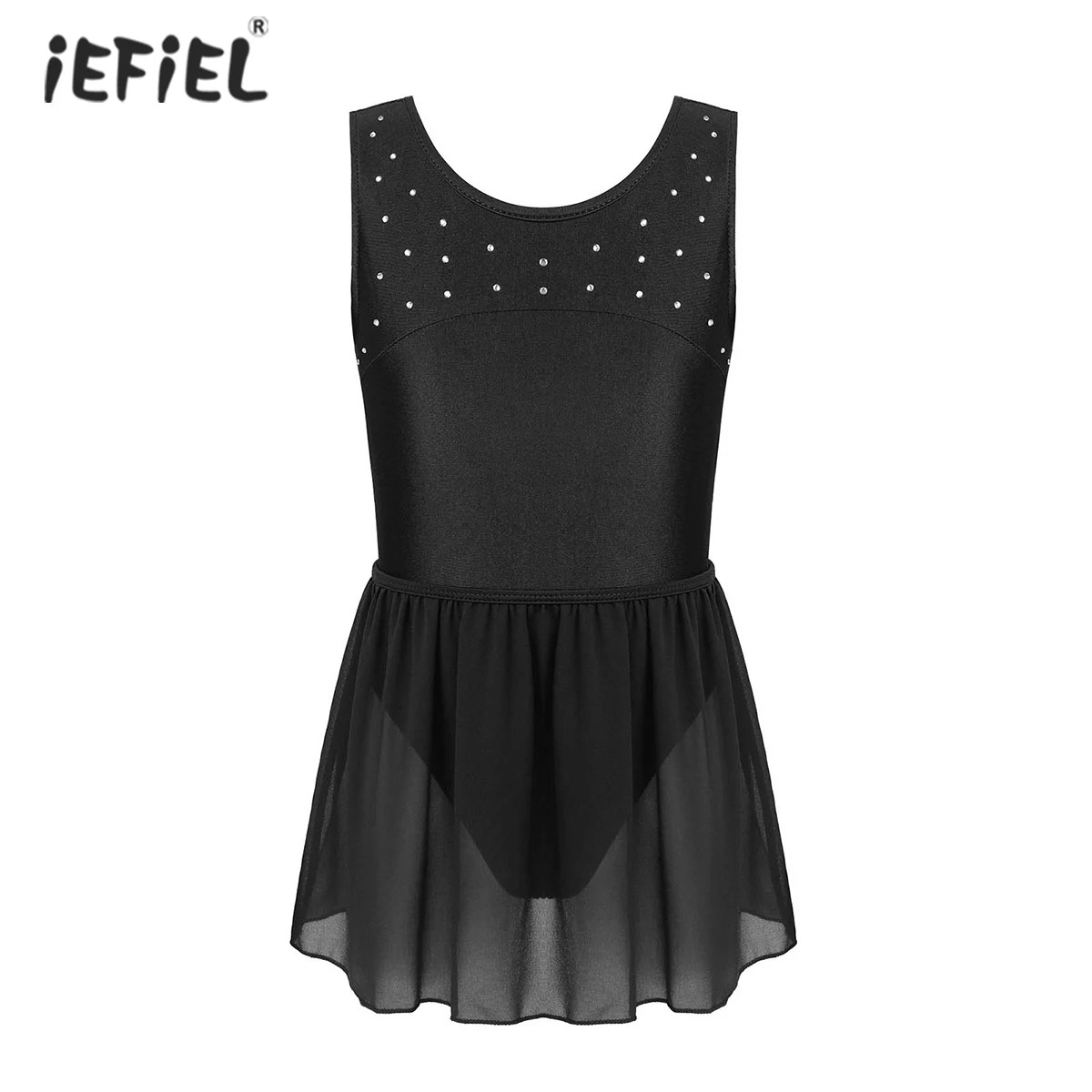 Kids Girls Sleeveless Ballet Dance Gymnastics Leotard Dress Figure Skating Stage Performance Ballet Dancewear With Mesh Skirt
Kids Girls Sleeveless Ballet Dance Gymnastics Leotard Dress Figure Skating Stage Performance Ballet Dancewear With Mesh Skirt