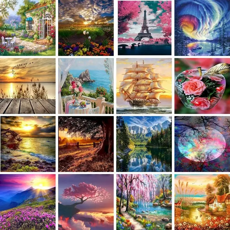 GATYZTORY Diamond Painting Landscape Handicraft Full Square Round Drill Diamond Embroidery Mosaic Craft Kit Handmade Gift
GATYZTORY Diamond Painting Landscape Handicraft Full Square Round Drill Diamond Embroidery Mosaic Craft Kit Handmade Gift