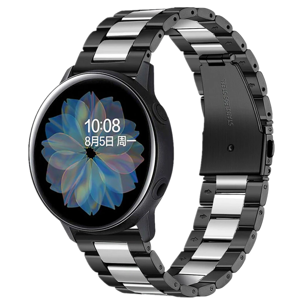 For samsung galaxy watch active 2 44mm 44mm band 20mm 22mm stainless steel link bracelet for Amazfit 3/huawei watch GT2 strap
For samsung galaxy watch active 2 44mm 44mm band 20mm 22mm stainless steel link bracelet for Amazfit 3/huawei watch GT2 strap