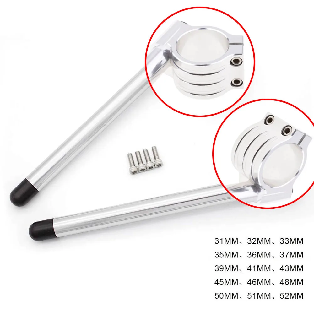 Motorcycle Adjustable Racing Handlebar 22mm 7/8''Clip On Ons Fork Handle Bar for Cafe Racer Motorbike Chrome
Motorcycle Adjustable Racing Handlebar 22mm 7/8''Clip On Ons Fork Handle Bar for Cafe Racer Motorbike Chrome
