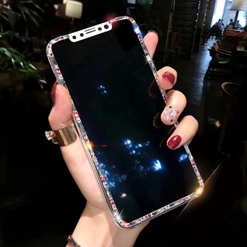 Защитная пленка из закаленного стекла со стразами для iPhone X XR XS 11Pro Max 7 8 Plus SE2020
Защитная пленка из закаленного стекла со стразами для iPhone X XR XS 11Pro Max 7 8 Plus SE2020