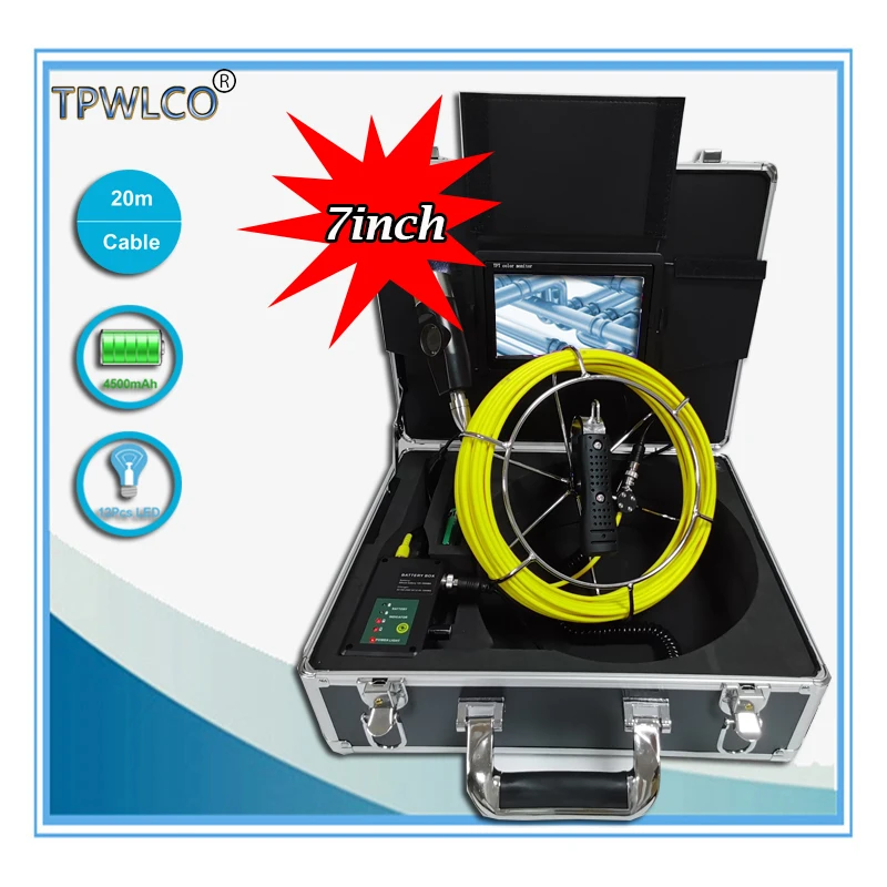 IP68 Waterproof 42mm HD Industrial Camera Head With 12pcs LED Lights 20m Cable 7inch Monitor Dual Len Endoscope Camera System
IP68 Waterproof 42mm HD Industrial Camera Head With 12pcs LED Lights 20m Cable 7inch Monitor Dual Len Endoscope Camera System