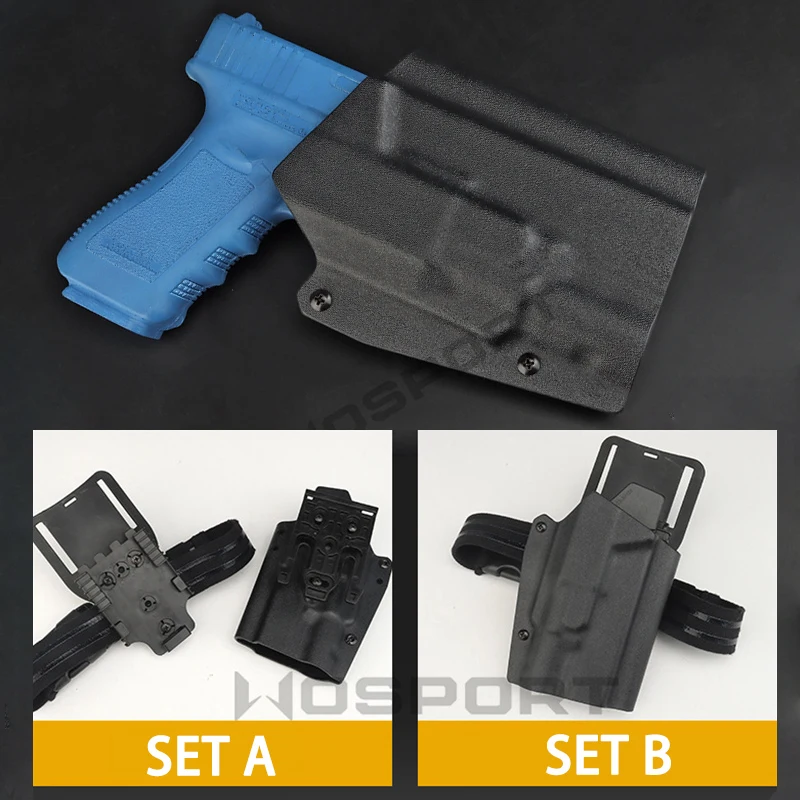Tactical Kydex GL Gun Holster Adapt to XH35 Flashlight Quick Release Buckle For GL 17 19 19x 45 G17 G19 Accessory
Tactical Kydex GL Gun Holster Adapt to XH35 Flashlight Quick Release Buckle For GL 17 19 19x 45 G17 G19 Accessory