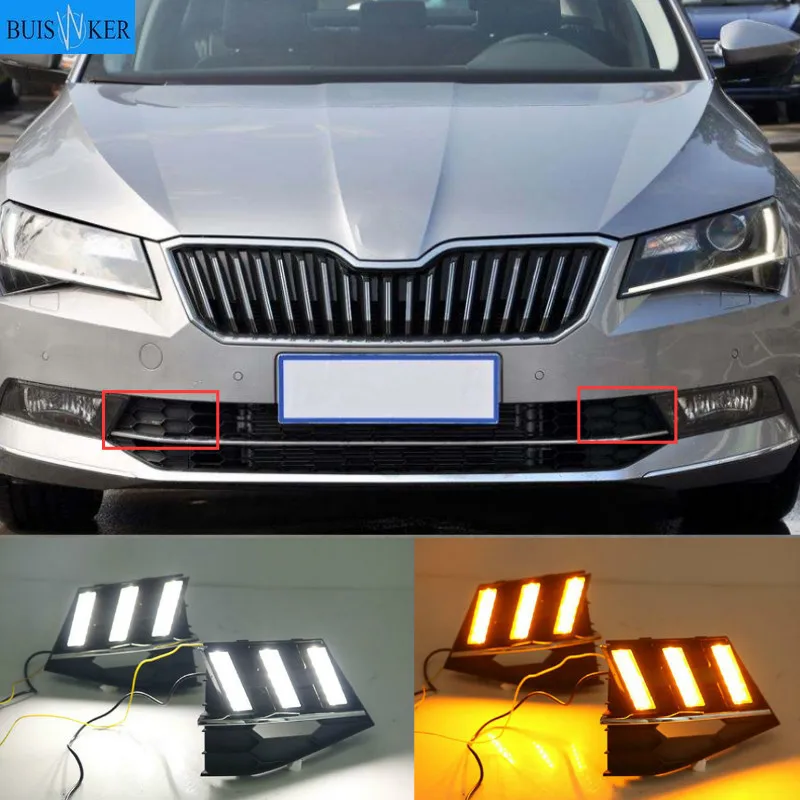 1 set For SKODA SUPERB 2016-2018 12V ABS LED DRL Daytime Running Lights Fog Lamp Cover Car- styling
1 set For SKODA SUPERB 2016-2018 12V ABS LED DRL Daytime Running Lights Fog Lamp Cover Car- styling