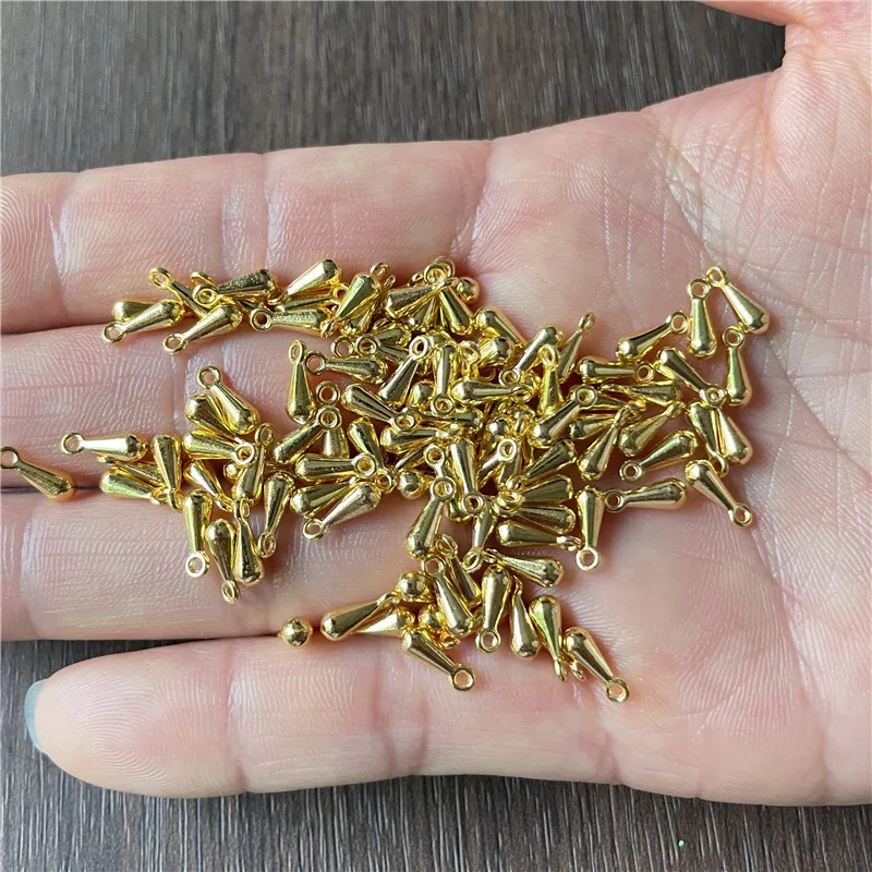 100pcs silver gold black kc 3*9 drop shape end small pendant DIY making jewelry crafts, bracelets, necklaces, roll beads
100pcs silver gold black kc 3*9 drop shape end small pendant DIY making jewelry crafts, bracelets, necklaces, roll beads