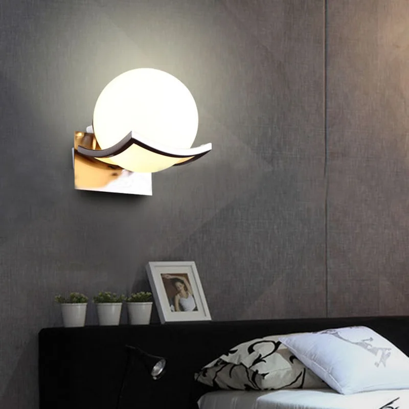 Nordic bedroom bedside wall lamp led ball glass bedside lamp solid wrought iron corridor aisle lamp wall lights LB12069
Nordic bedroom bedside wall lamp led ball glass bedside lamp solid wrought iron corridor aisle lamp wall lights LB12069