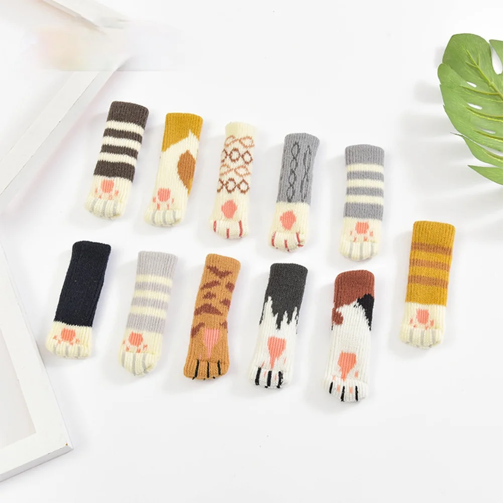 4pcs Table And Chair Foot Pad Foot Cover Protective Cover Cat Claw Knitted Socks Mute Wear-resistant Non-slip Mat Home Mat
4pcs Table And Chair Foot Pad Foot Cover Protective Cover Cat Claw Knitted Socks Mute Wear-resistant Non-slip Mat Home Mat