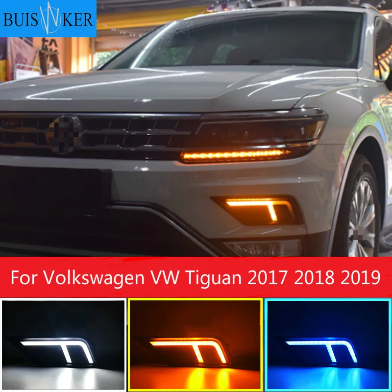 1Pair Car light for Volkswagen VW Tiguan 2017 2018 2019 DRL Daytime Running Light with Yellow Turn signal fog lamp
1Pair Car light for Volkswagen VW Tiguan 2017 2018 2019 DRL Daytime Running Light with Yellow Turn signal fog lamp