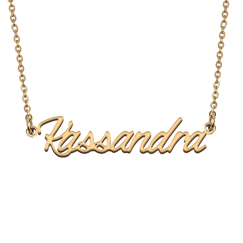 Kassandra Custom Name Necklace Customized Pendant Choker Personalized Jewelry Gift for Women Girls Friend Christmas Present
Kassandra Custom Name Necklace Customized Pendant Choker Personalized Jewelry Gift for Women Girls Friend Christmas Present