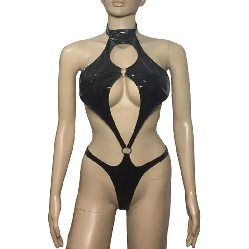 Hot Women Patent Leather Teddy Catsuit Hollow Out Deep V Bodysuit High Cut Romper Mistress Fetish Cosplay Lingerie
Hot Women Patent Leather Teddy Catsuit Hollow Out Deep V Bodysuit High Cut Romper Mistress Fetish Cosplay Lingerie