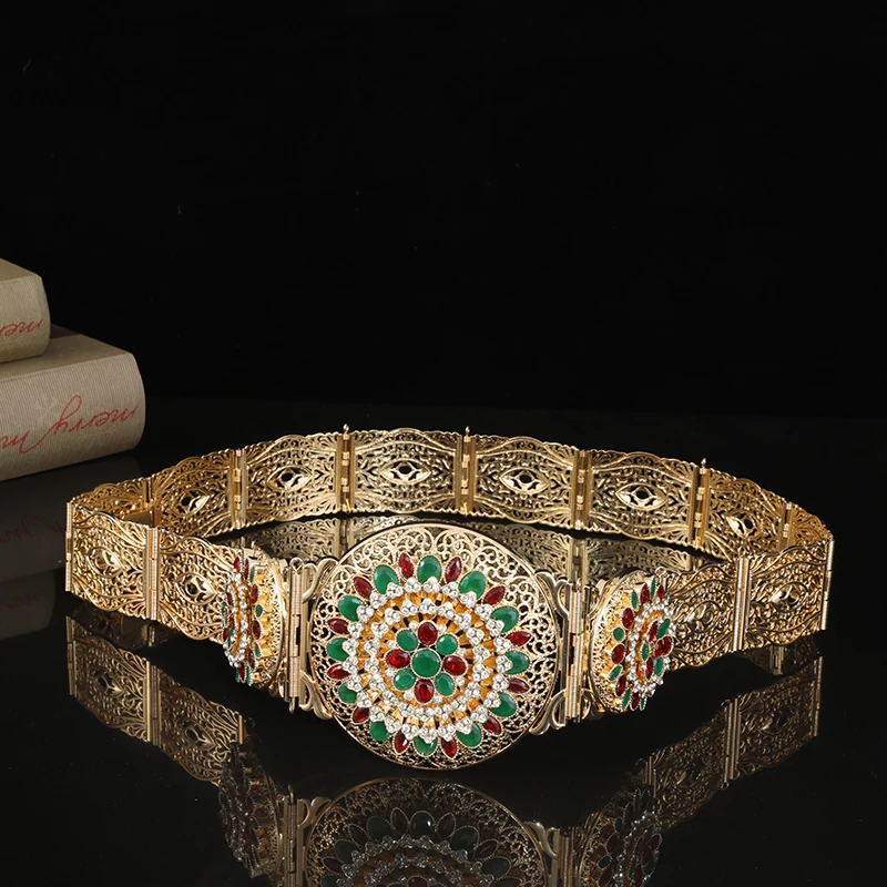 Arab Fashion Big Size Belt for Women Metal Jewelry Chain Gold Color Luxury Bride Waist Large Size Chain Rhinestone Belt
Arab Fashion Big Size Belt for Women Metal Jewelry Chain Gold Color Luxury Bride Waist Large Size Chain Rhinestone Belt