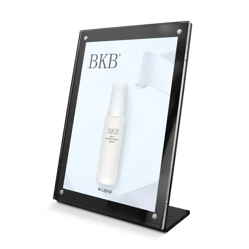 A6 (150*100mm) Black Magnetic L-type Price Card Display Holder Acrylic Advertising Poster Picture Sign Stand
A6 (150*100mm) Black Magnetic L-type Price Card Display Holder Acrylic Advertising Poster Picture Sign Stand
