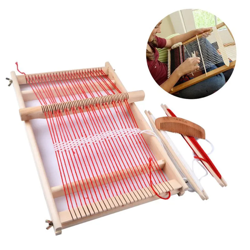 Weaving Loom Kit Girls Hand Woven DIY Suit Wooden Multifunctional Loom Handmade Woven Self Home Wall Decorations Children Gift
Weaving Loom Kit Girls Hand Woven DIY Suit Wooden Multifunctional Loom Handmade Woven Self Home Wall Decorations Children Gift