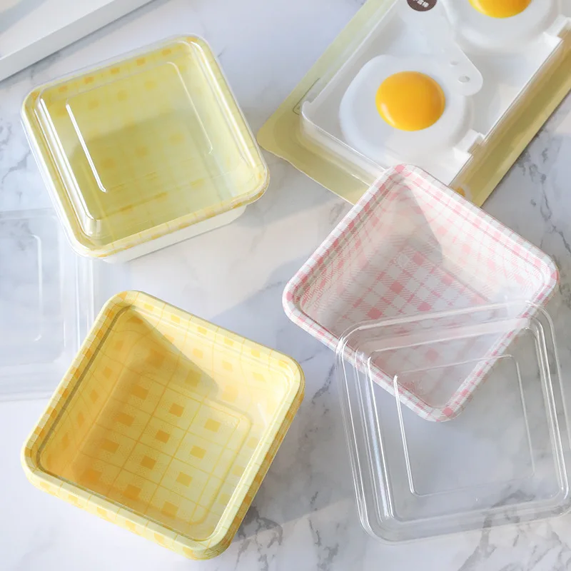 50Packs Disposable Dessert Box with Lid Lattice Clear Square Cupcake Slice Container Sandwich Cheesecake Baking Storage Box
50Packs Disposable Dessert Box with Lid Lattice Clear Square Cupcake Slice Container Sandwich Cheesecake Baking Storage Box