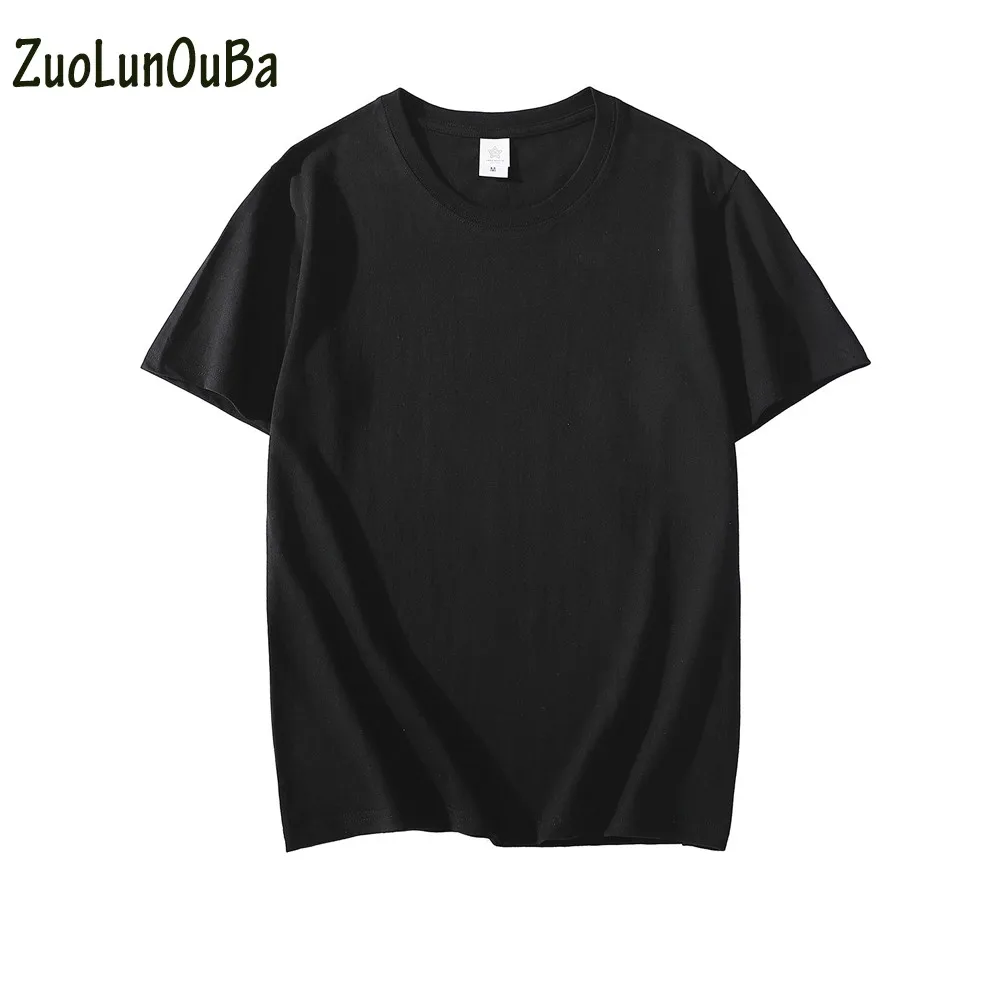 ZuoLunOuBa Summer Casual Women T Shirt Solid Color Round Neck Short Sleeved High Quality Cotton Couple Black Tees Tops
ZuoLunOuBa Summer Casual Women T Shirt Solid Color Round Neck Short Sleeved High Quality Cotton Couple Black Tees Tops