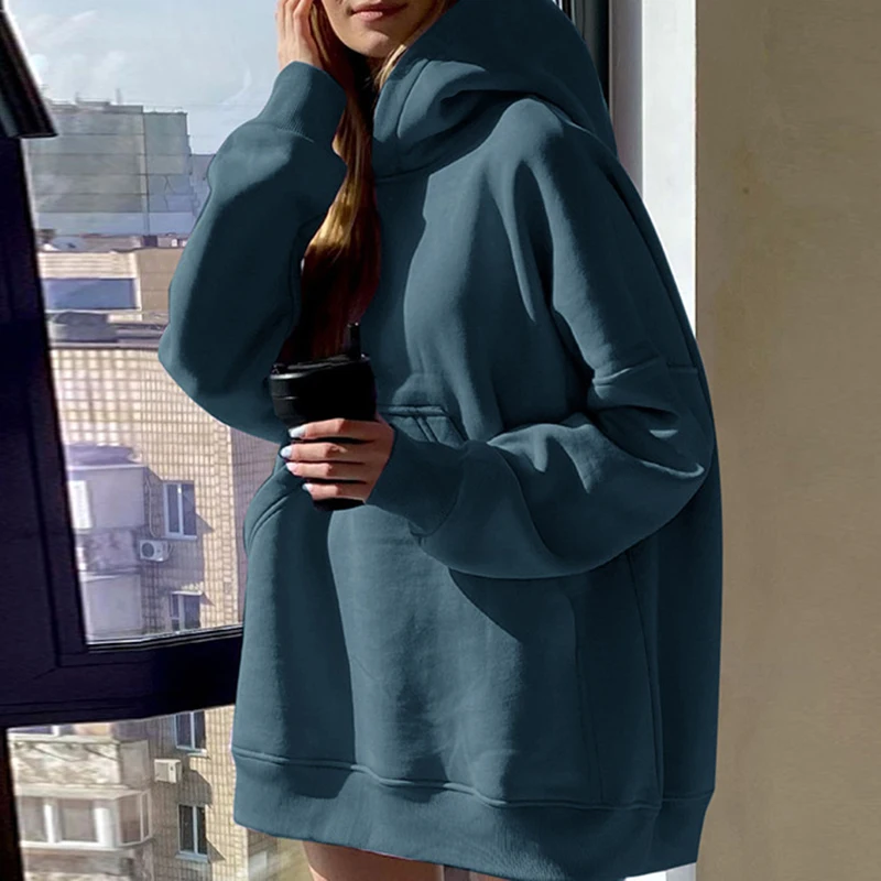 OMSJ Oversize Lazy Style Ladies Casual Hoodies Solid Slimming Long Sleeve 2 Pockets Harajuku Pullover Street Sweatshirt 3 Colors
OMSJ Oversize Lazy Style Ladies Casual Hoodies Solid Slimming Long Sleeve 2 Pockets Harajuku Pullover Street Sweatshirt 3 Colors