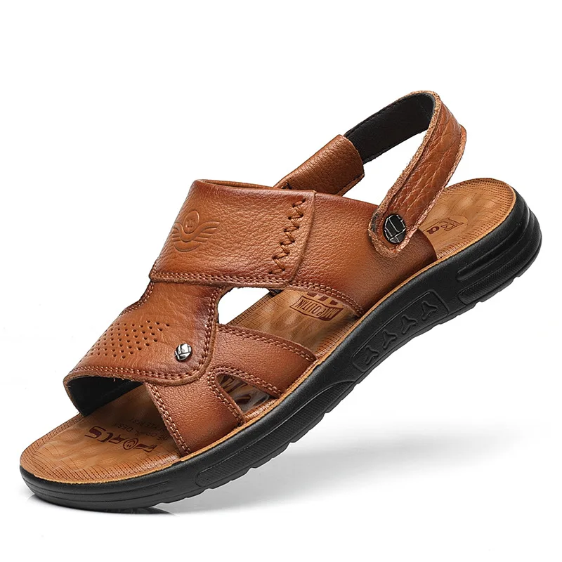 Classic Men Shoes Summer Men's Sandals Genuine Leather New Style Outdoor Walking Comfortable Soft Anti-Slippery Large Size 38-47
Classic Men Shoes Summer Men's Sandals Genuine Leather New Style Outdoor Walking Comfortable Soft Anti-Slippery Large Size 38-47