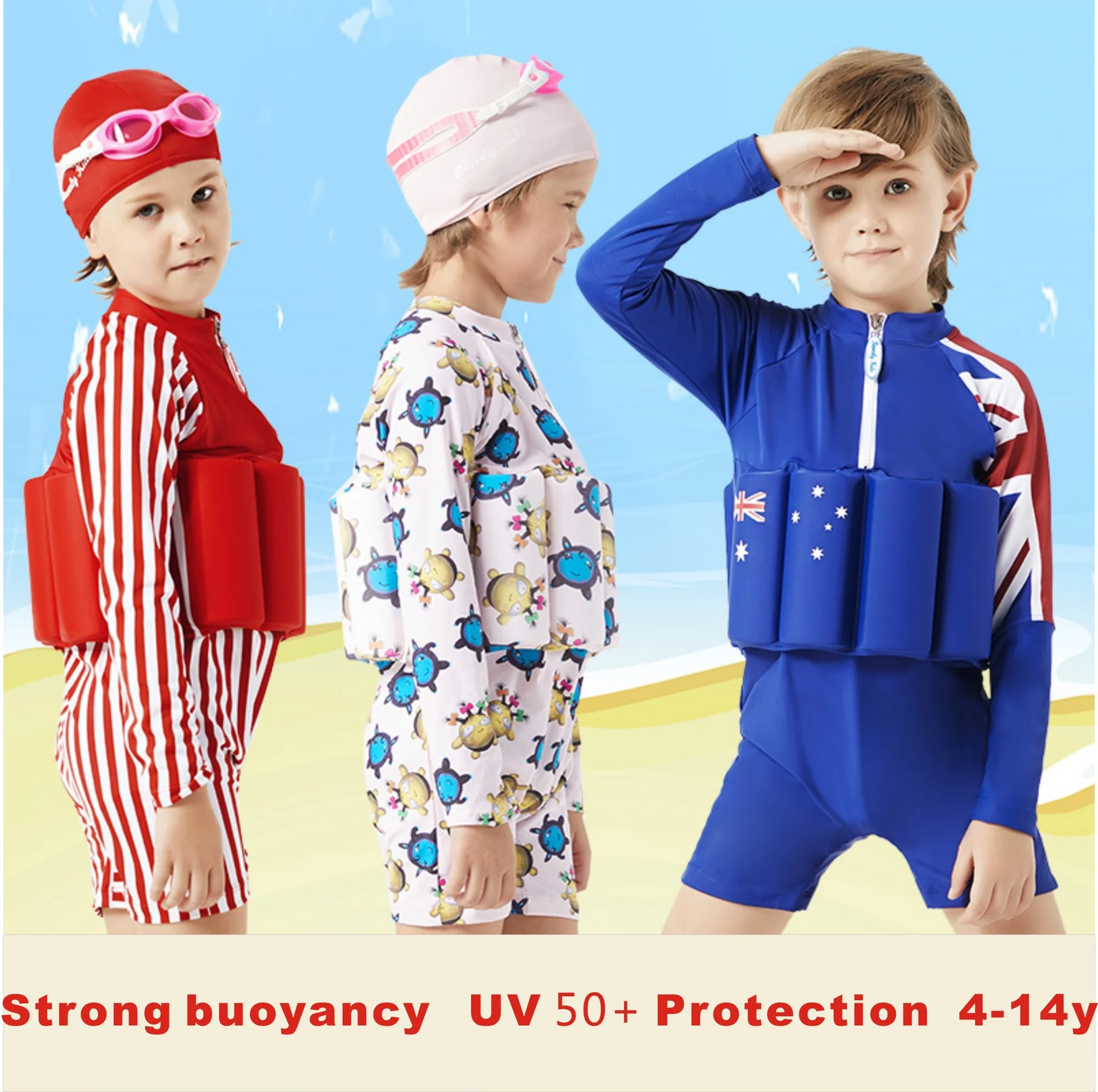 Beverly kids swimsuit children UV protection floating swimwear life vest buoyancy suit junior swimming suit free shipping
Beverly kids swimsuit children UV protection floating swimwear life vest buoyancy suit junior swimming suit free shipping