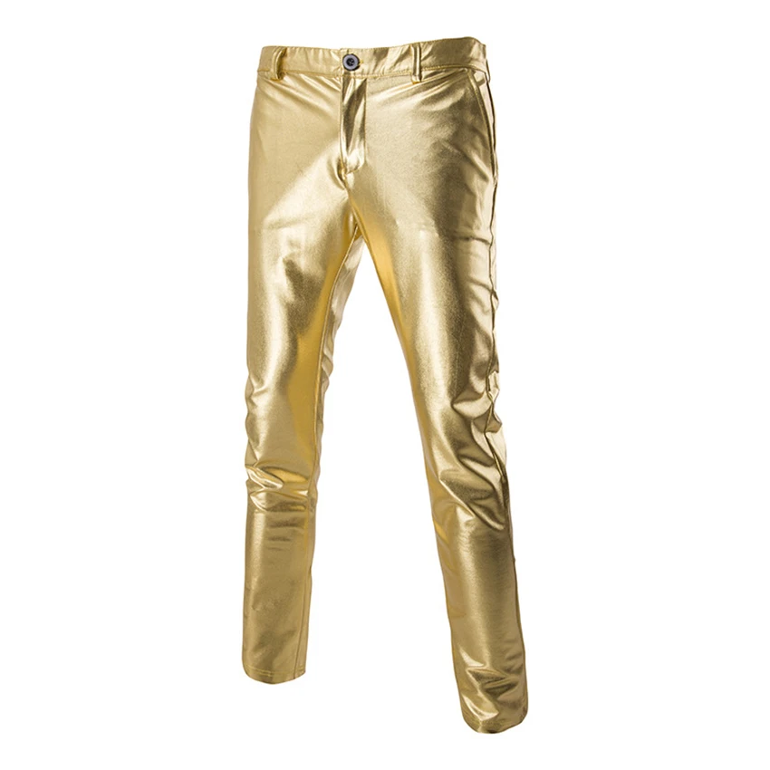 Fashion New Gold Tight Silver Skinny Attractive Trousers Straight Man Pants Nightclub Costumes for Dancer Singers Male
Fashion New Gold Tight Silver Skinny Attractive Trousers Straight Man Pants Nightclub Costumes for Dancer Singers Male