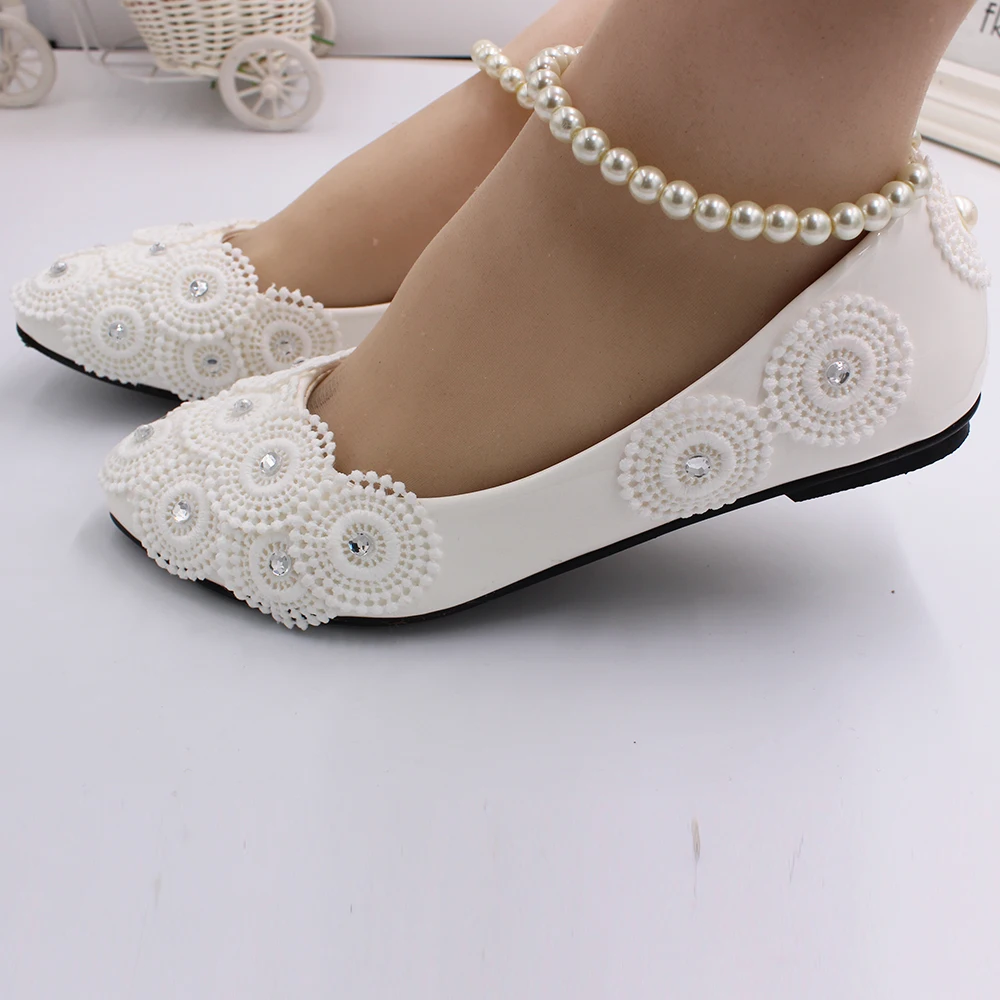 BaoYaFang Rhinestone Pearl foot chain high heel women's white handmade wedding shoes
BaoYaFang Rhinestone Pearl foot chain high heel women's white handmade wedding shoes