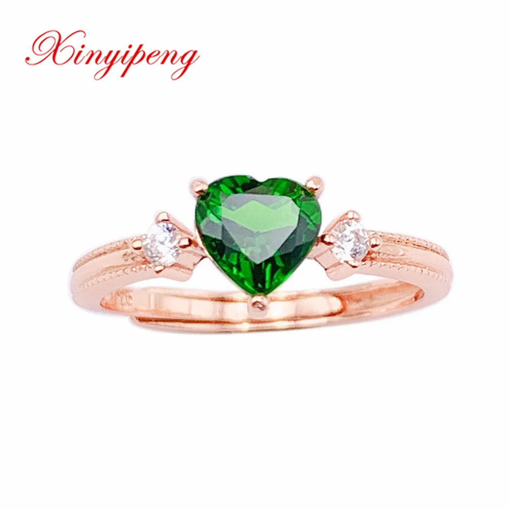 Xin Yipeng Gemstone Jewelry Real S925 Sterling Silver Inlaid Natural Diopside Rings Fine Holiday Gift For Women Free Shipping
Xin Yipeng Gemstone Jewelry Real S925 Sterling Silver Inlaid Natural Diopside Rings Fine Holiday Gift For Women Free Shipping