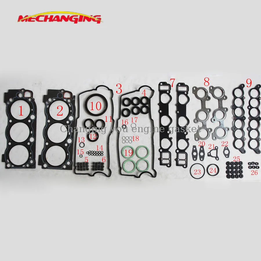 5VZFE For TOYOTA LAND CRUISER HILUX TACOMA T 100 V6 24V Engine Rebuildine Kits Engine Gasket 04111-62081
5VZFE For TOYOTA LAND CRUISER HILUX TACOMA T 100 V6 24V Engine Rebuildine Kits Engine Gasket 04111-62081