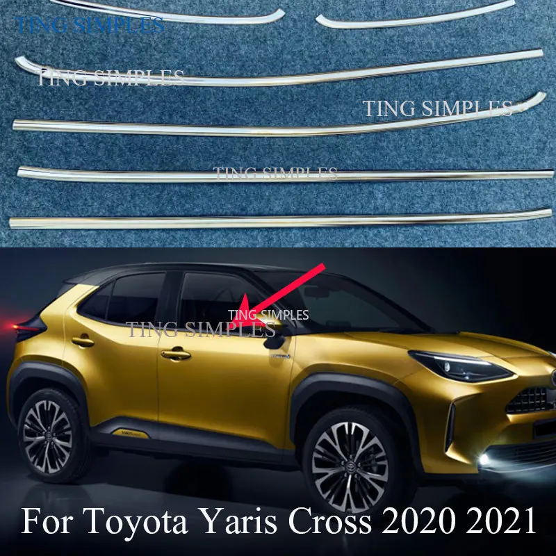 For Toyota Yaris Cross XP210 2020 2021 stainless steel car window frame lower trim car auto cover stickers styling
For Toyota Yaris Cross XP210 2020 2021 stainless steel car window frame lower trim car auto cover stickers styling