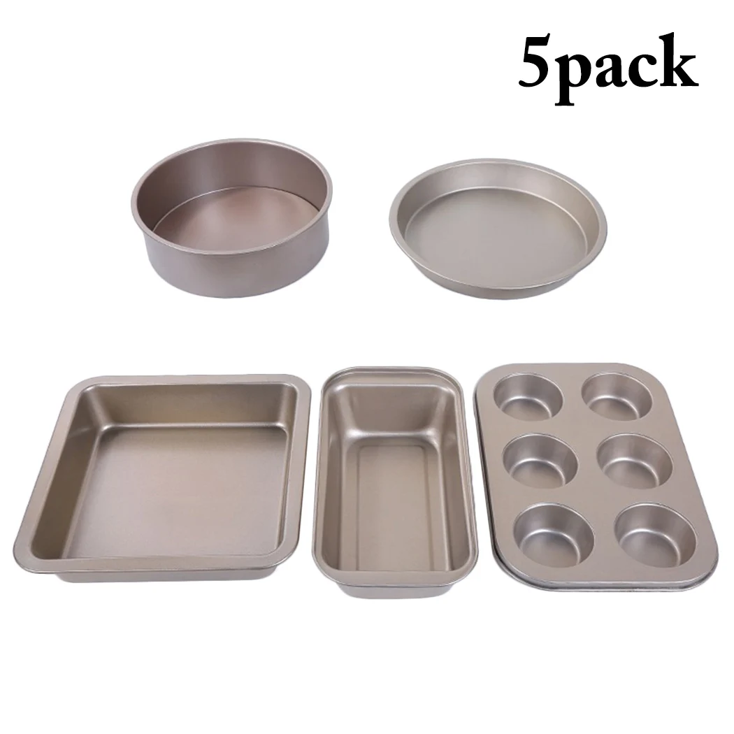 5Pcs Kitchen Cake Mold Set Non Stick Cake Pan Bakeware Set Carbon Steel Cake Mold Baking Tools Heat-Resistant Cake Mousse Molds
5Pcs Kitchen Cake Mold Set Non Stick Cake Pan Bakeware Set Carbon Steel Cake Mold Baking Tools Heat-Resistant Cake Mousse Molds