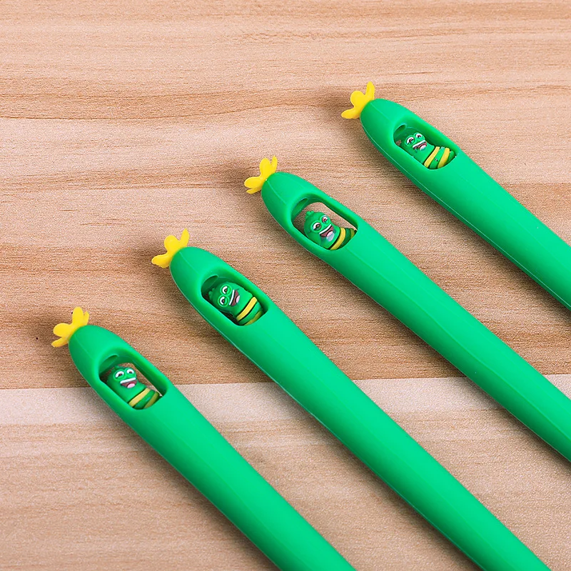 16pcs Cucumber insect neutral pen silicone black cartoon lovely writing stationery office 0.5mm personality
16pcs Cucumber insect neutral pen silicone black cartoon lovely writing stationery office 0.5mm personality