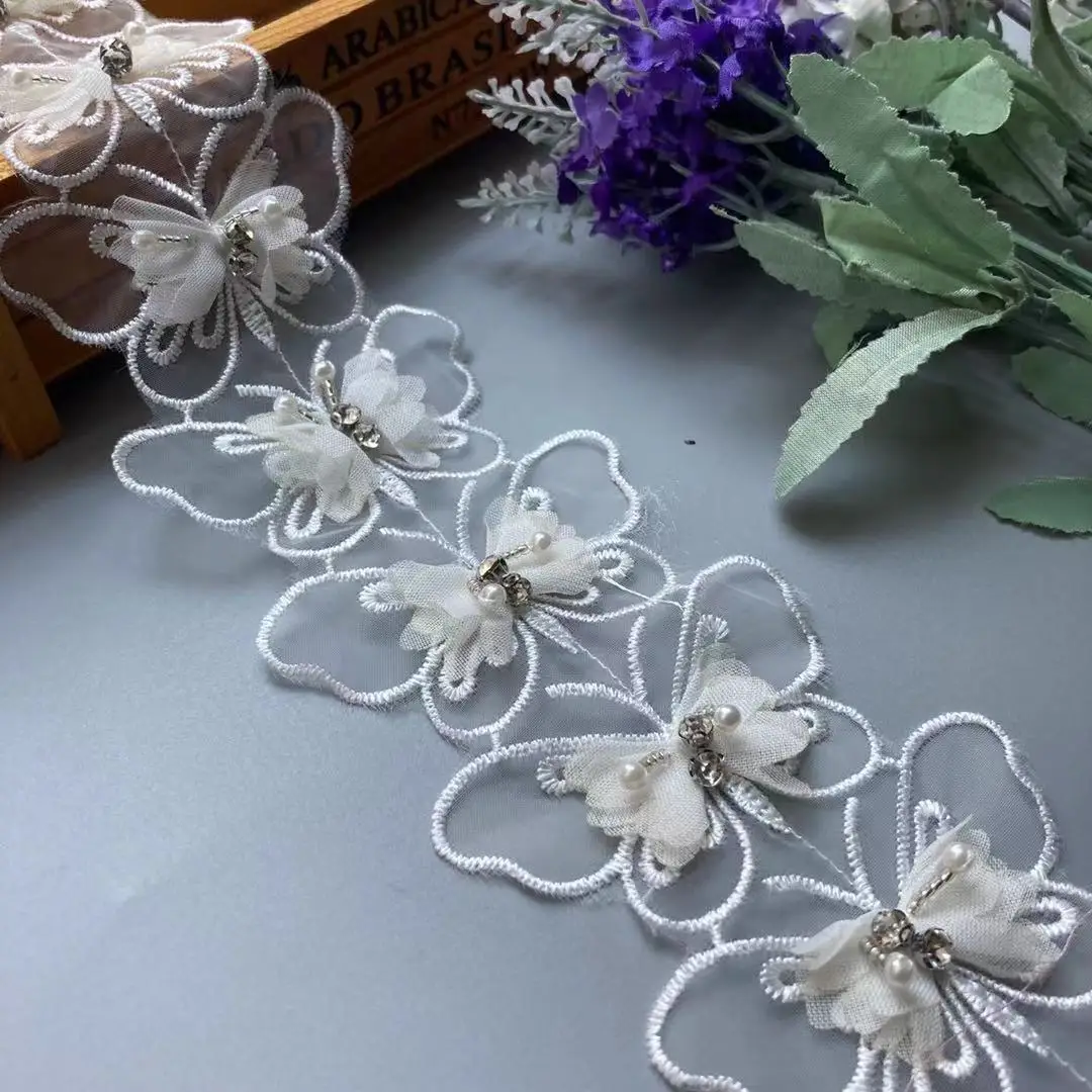 20X Butterfly Flower Soluble Organza Lace Trim Knitting Wedding Embroidered DIY Handmade Patchwork Ribbon Sewing Supplies Craft
20X Butterfly Flower Soluble Organza Lace Trim Knitting Wedding Embroidered DIY Handmade Patchwork Ribbon Sewing Supplies Craft