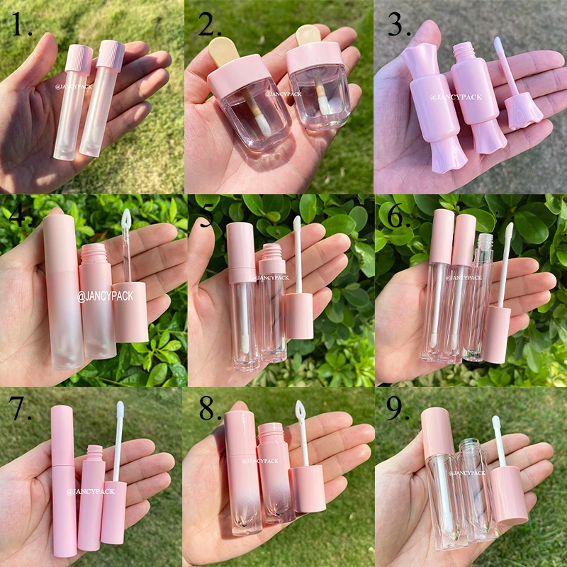 Pink Design Round Shape Lip Gloss Container Tubes Empty Frosted Lipgloss Tube Pink Cap Lipgloss Plastic clear Lips Balm Bottle
Pink Design Round Shape Lip Gloss Container Tubes Empty Frosted Lipgloss Tube Pink Cap Lipgloss Plastic clear Lips Balm Bottle