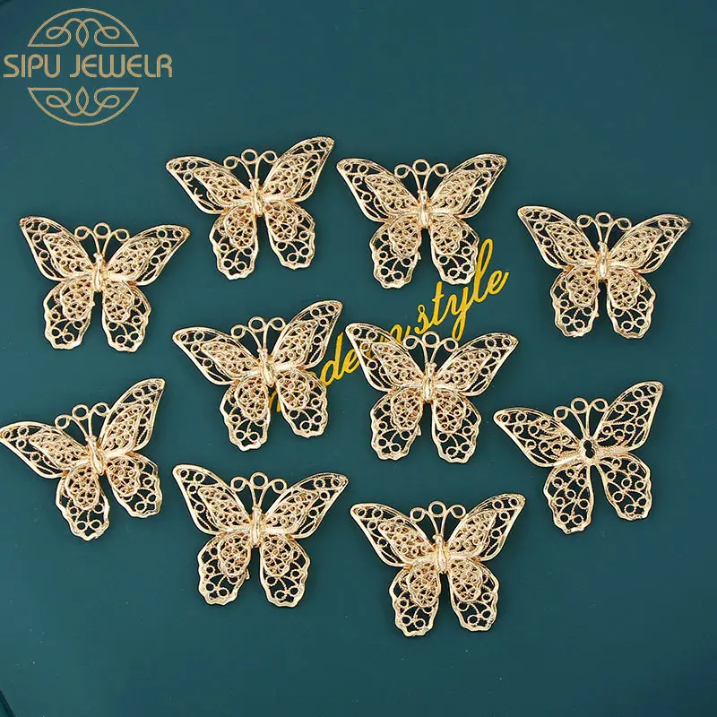 10Pcs 2020 Trendy Multilayer Metal Butterfly Pendants Golden Vintage Animal Charms Making Necklaces Jewelry DIY Craft Wholesale
10Pcs 2020 Trendy Multilayer Metal Butterfly Pendants Golden Vintage Animal Charms Making Necklaces Jewelry DIY Craft Wholesale