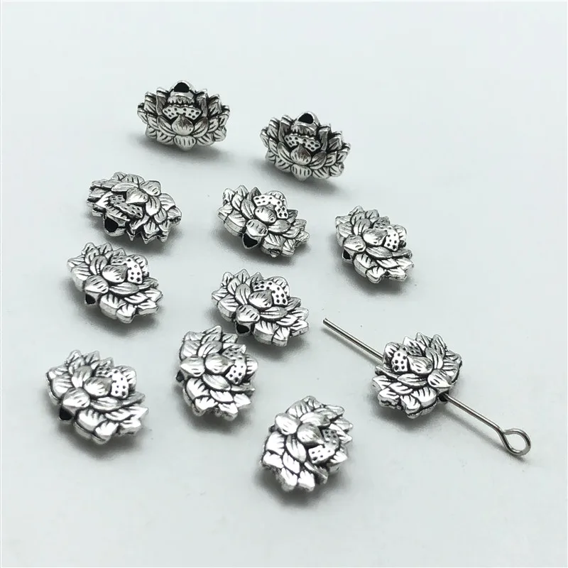 30pcs silver alloy lotus beads connectors spacer beads for jewelry making DIY prayer beads rosary bracelet necklace accessories
30pcs silver alloy lotus beads connectors spacer beads for jewelry making DIY prayer beads rosary bracelet necklace accessories