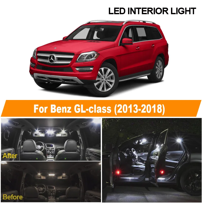Комплект светодиодных купольных ламп для салона автомобиля Mercedes Benz GL Class X166 GL350 GL450 GL550, 21 шт., без ошибок, для 2013-2018 гг.
Комплект светодиодных купольных ламп для салона автомобиля Mercedes Benz GL Class X166 GL350 GL450 GL550, 21 шт., без ошибок, для 2013-2018 гг.