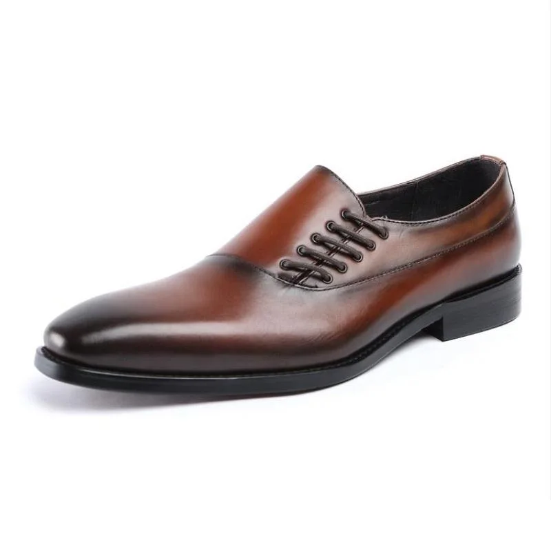 Quality Business Men Shoes Genuine Leather Wedding Dress Shoes Trendy Lace-Up Oxfords Black Brown Mens Office Work Shoes 38-44
Quality Business Men Shoes Genuine Leather Wedding Dress Shoes Trendy Lace-Up Oxfords Black Brown Mens Office Work Shoes 38-44