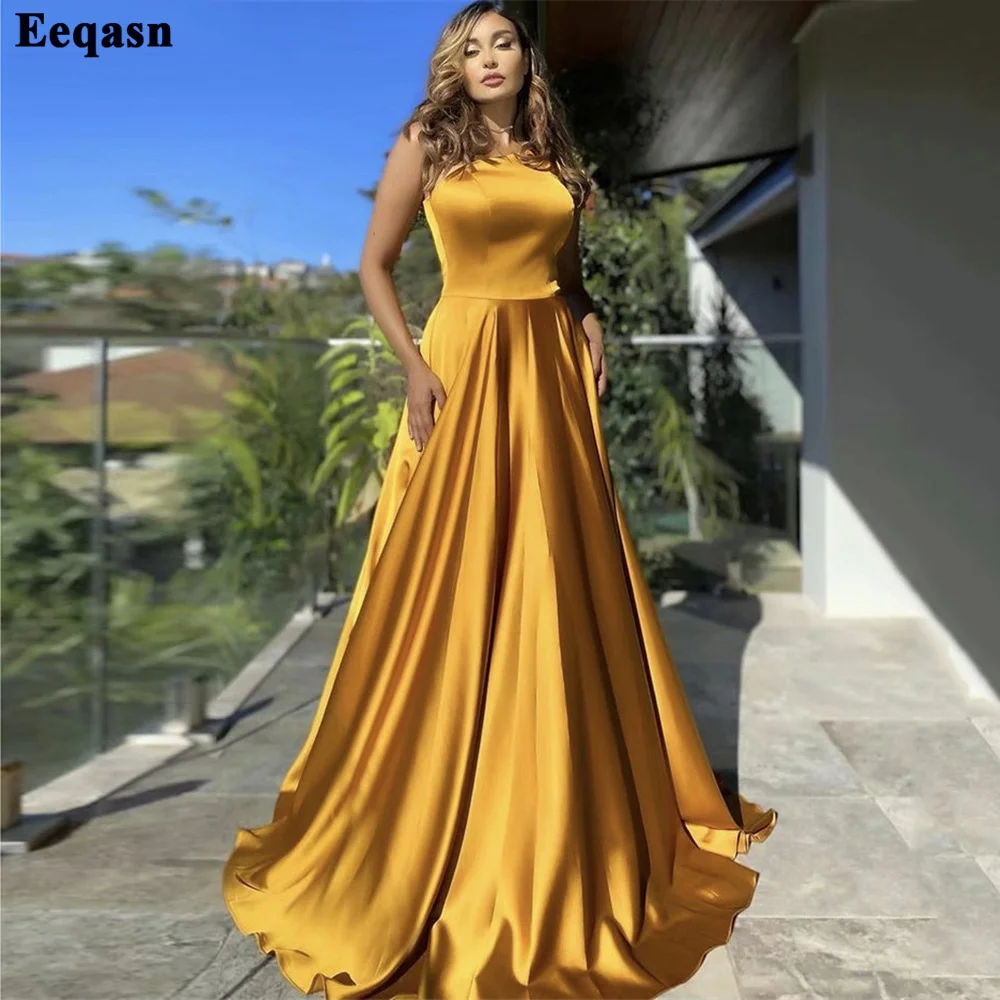 Eeqasn One Shoulder Gold Satin Evening Dresses A Line Women Formal Night Club Outfits Plus Size Long Prom Party Gowns
Eeqasn One Shoulder Gold Satin Evening Dresses A Line Women Formal Night Club Outfits Plus Size Long Prom Party Gowns