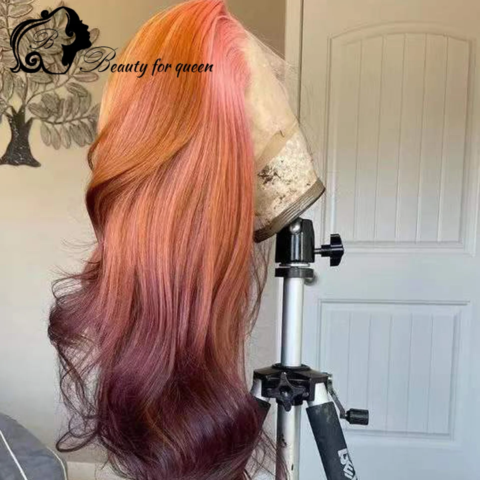 Cosplay Colored Brazilian Human Hair Wig 28 Inches 13x4 HD Lace Frontal Wigs Ombre Pink Brown Body Wave Pre Plucked 180 Density
Cosplay Colored Brazilian Human Hair Wig 28 Inches 13x4 HD Lace Frontal Wigs Ombre Pink Brown Body Wave Pre Plucked 180 Density