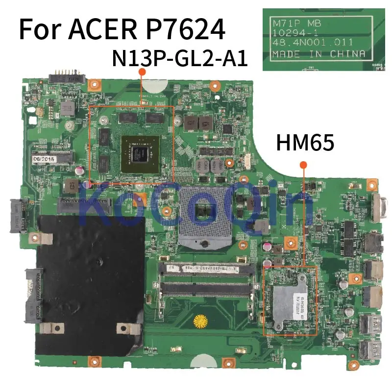 ДЛЯ MEDION P7624 материнская плата для ноутбука M71P MB 10294-1 43.4N001.011 HM65 N13P-GL2-A1 DDR3 материнская плата для ноутбука
ДЛЯ MEDION P7624 материнская плата для ноутбука M71P MB 10294-1 43.4N001.011 HM65 N13P-GL2-A1 DDR3 материнская плата для ноутбука