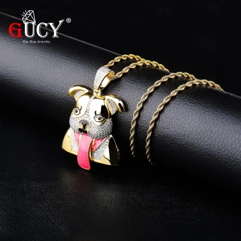 GUCY Iced Out Animal Necklaces & Pendant Charm Gold Silver Color Bling Cubic Zircon Men's Hip Hop Necklace Rock Jewelry
GUCY Iced Out Animal Necklaces & Pendant Charm Gold Silver Color Bling Cubic Zircon Men's Hip Hop Necklace Rock Jewelry
