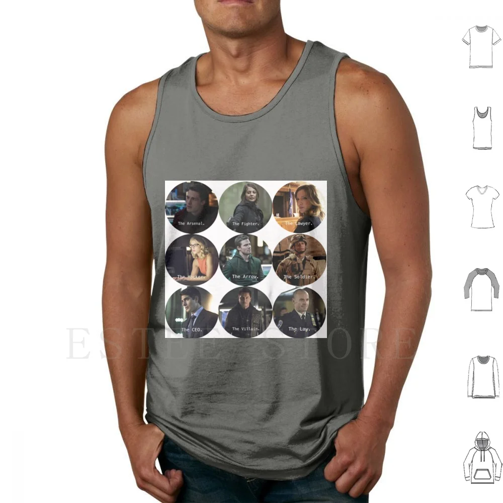 Team Arrow Tank Tops Vest Sleeveless Gang Arrow Oliver Queen Felicity Smoak John Diggle Thea Roy Harper Laurel Lance Ray
Team Arrow Tank Tops Vest Sleeveless Gang Arrow Oliver Queen Felicity Smoak John Diggle Thea Roy Harper Laurel Lance Ray