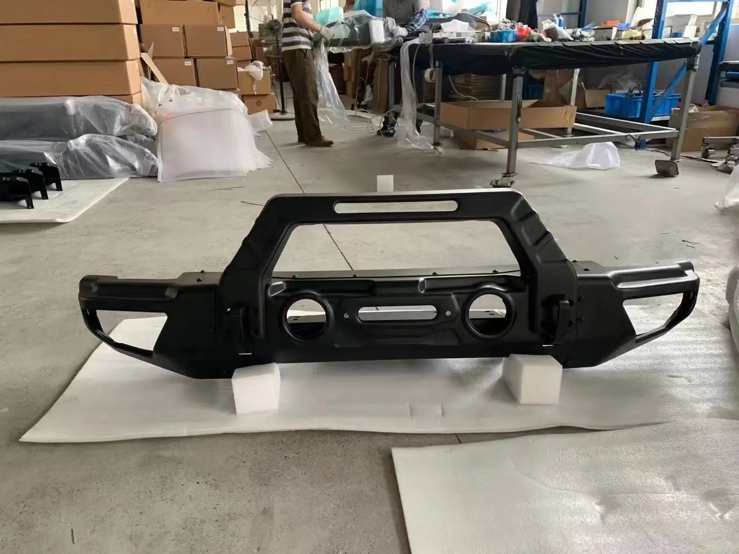 STEEL Front Bumper Black Kit Fit For Jeep Wrangler JL 2018-2024 (Without Bulb) JL1225
STEEL Front Bumper Black Kit Fit For Jeep Wrangler JL 2018-2024 (Without Bulb) JL1225
