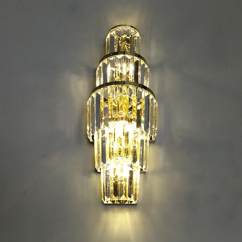 Luxury Crystal Wall Lamp Living Room Background Wall Lights Gold Silver Stainless Steel Crystal Lamp Sconce Home Deco Lighting
Luxury Crystal Wall Lamp Living Room Background Wall Lights Gold Silver Stainless Steel Crystal Lamp Sconce Home Deco Lighting