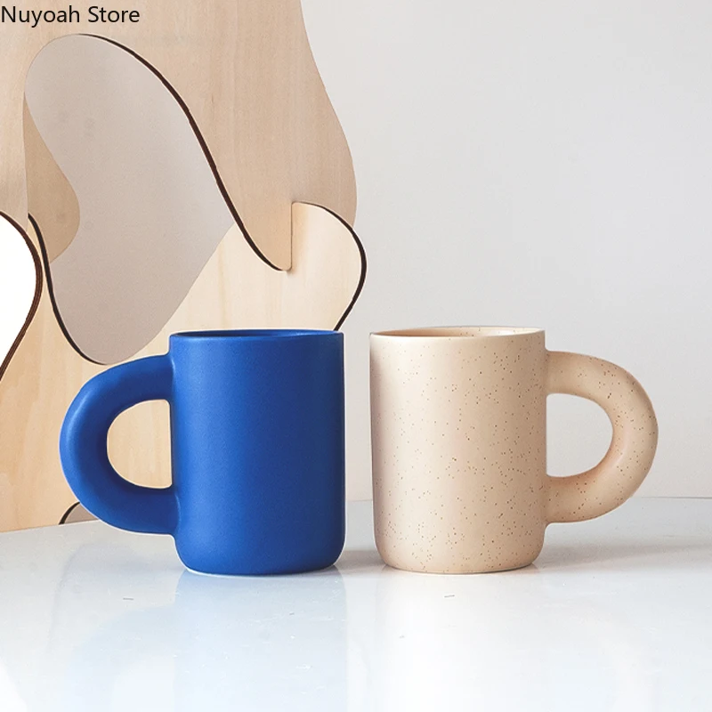 Creative 280M Ceramic Mug Blue Cream with Handle Water Cup Household Drinking Utensils Milk Coffee Cup Kitchen Bar Supplies
Creative 280M Ceramic Mug Blue Cream with Handle Water Cup Household Drinking Utensils Milk Coffee Cup Kitchen Bar Supplies