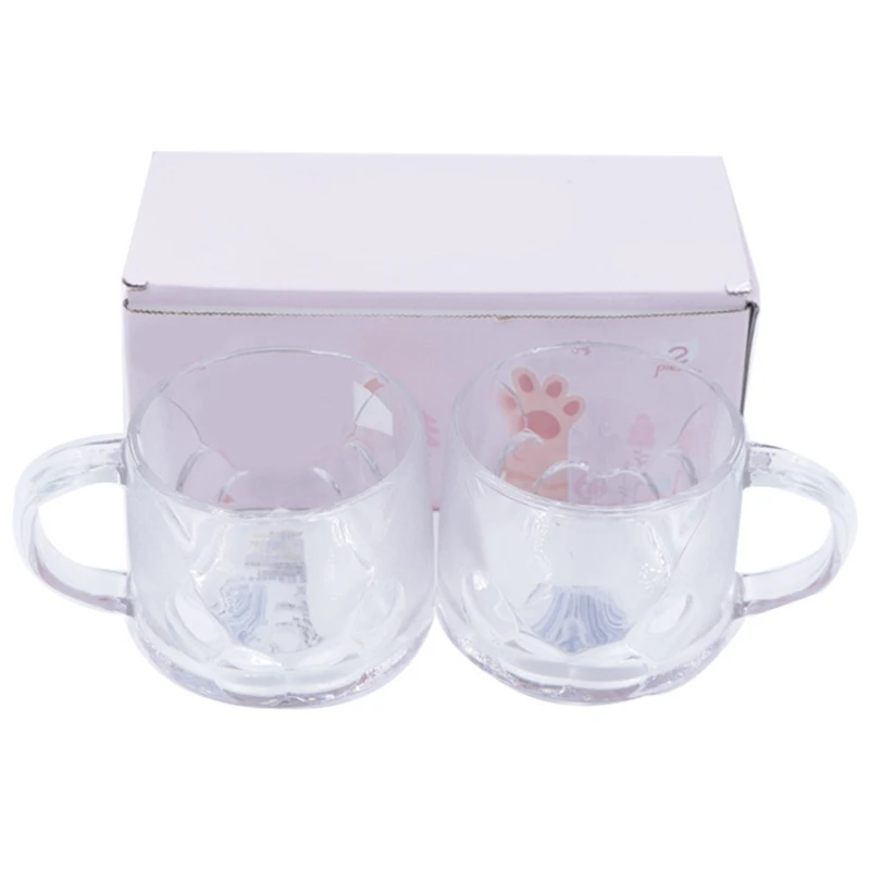 2PCS Cartoon Cute Cat Paw Coffee Mug Decorative Home Office Thick Glass Latte Mug Milk Cup with Handle
2PCS Cartoon Cute Cat Paw Coffee Mug Decorative Home Office Thick Glass Latte Mug Milk Cup with Handle