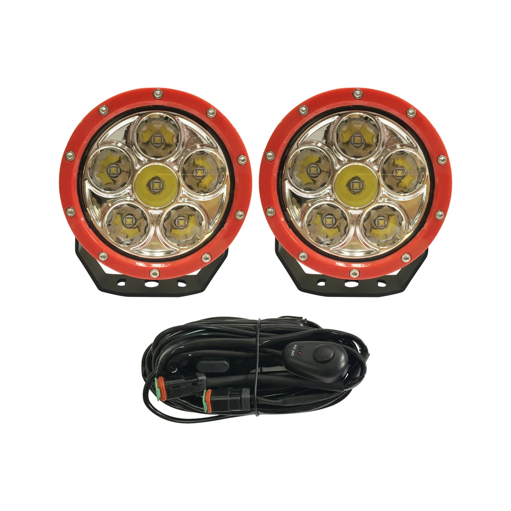Lantsun LED6468 5 Inch LED offroad Light round led work light RED round light led light
Lantsun LED6468 5 Inch LED offroad Light round led work light RED round light led light