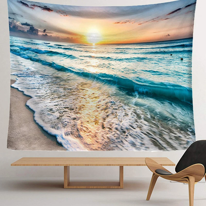 150x130cm Ocean Wave Tapestry Wall Hanging Ocean Beach Tapestry Sea Sunset Tapestry for Living Room Bedroom Dorm Home Decor
150x130cm Ocean Wave Tapestry Wall Hanging Ocean Beach Tapestry Sea Sunset Tapestry for Living Room Bedroom Dorm Home Decor