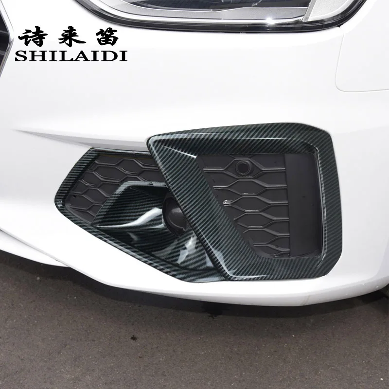 Car Styling For Audi A4 B9 2020-2024 Carbon fiber Front Fog Lamp Frame Fog light Decoration Cover Stickers Exterior Accessories
Car Styling For Audi A4 B9 2020-2024 Carbon fiber Front Fog Lamp Frame Fog light Decoration Cover Stickers Exterior Accessories