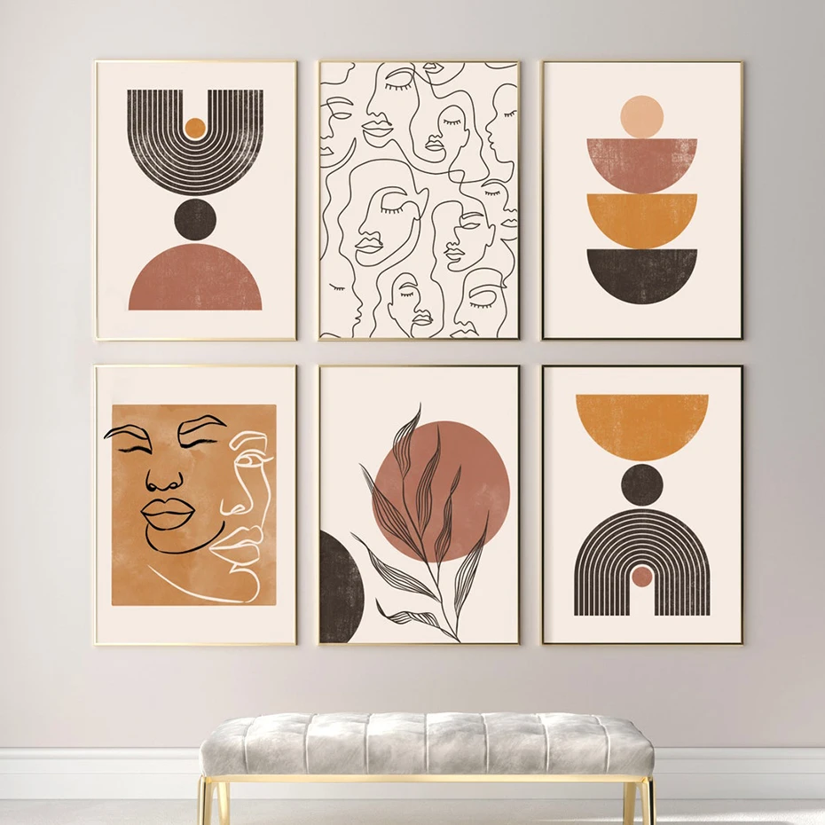 Boho Rainbow Geometric Abstract Canvas Paintings Beige Black Wall Art Prints Poster Pictures Interior for Living Room Home Decor
Boho Rainbow Geometric Abstract Canvas Paintings Beige Black Wall Art Prints Poster Pictures Interior for Living Room Home Decor