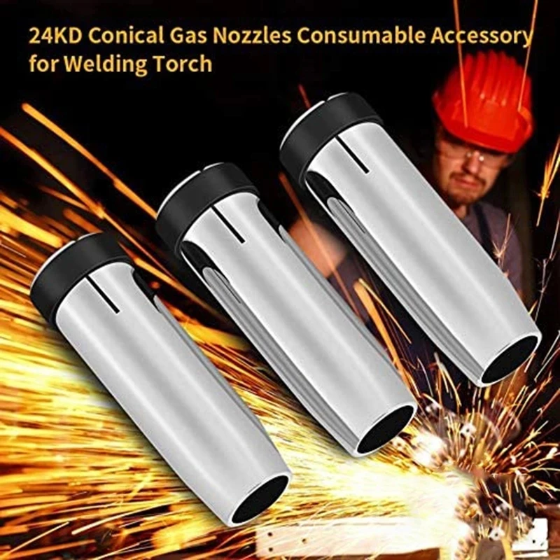 24KD Gas Nozzle 10Pcs MIG Welding Torch Gas Nozzle Contact Tip for MIG/ Welding Tool 10pcs
24KD Gas Nozzle 10Pcs MIG Welding Torch Gas Nozzle Contact Tip for MIG/ Welding Tool 10pcs