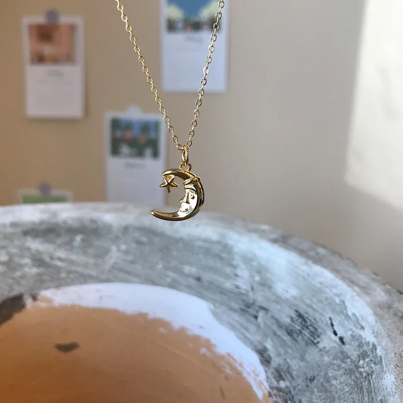 Silvology 925 Sterling Silver Cute Star Moon Face Necklace for Women Elegant Chic Good Night Necklace for Women Birthday Jewelry
Silvology 925 Sterling Silver Cute Star Moon Face Necklace for Women Elegant Chic Good Night Necklace for Women Birthday Jewelry